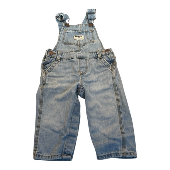 OshKosh B'gosh Other - Oshkosh B'Gosh Baby Light Wash Denim‎ Overalls Size 9 Months